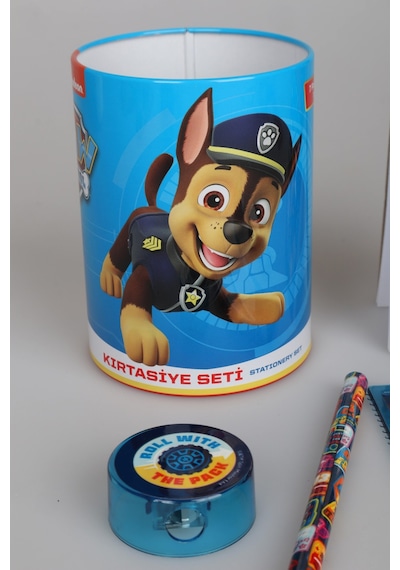 X Dekomus Lisanslı Paw Patrol Rescue Crew Collection 7'li Kırtasiye Seti Metal Kalemlik,not Defteri,kurşun Kalem,cetvel,silgi,kalemtraş,ataç Seti Diğer