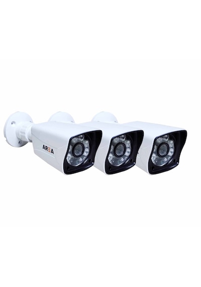 1000 Tvl 6 Atom Led 3 Lü Analog Kayıt Cihazı Kamerası 3 Adet