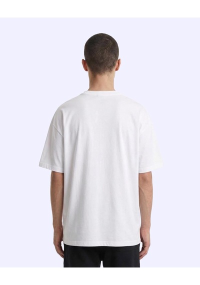 Kappa Linea Erkek Beyaz Oversize Tişört