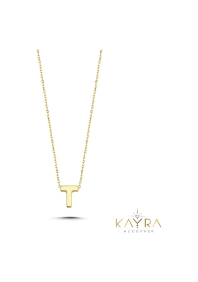 Sade T Harfi Altın Kolye Bm130