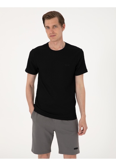 Pierre Cardin Erkek Siyah Tişört 50306802-vr046 Siyah