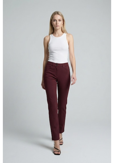 Seleste Kadın Pantolon 25y366 Bordo