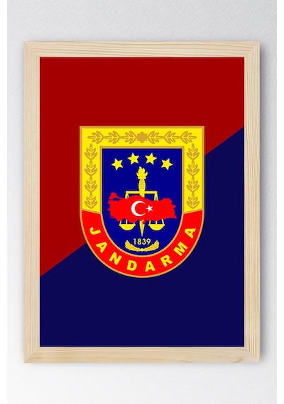 Jandarma Logosu Çerçeveli Tablo