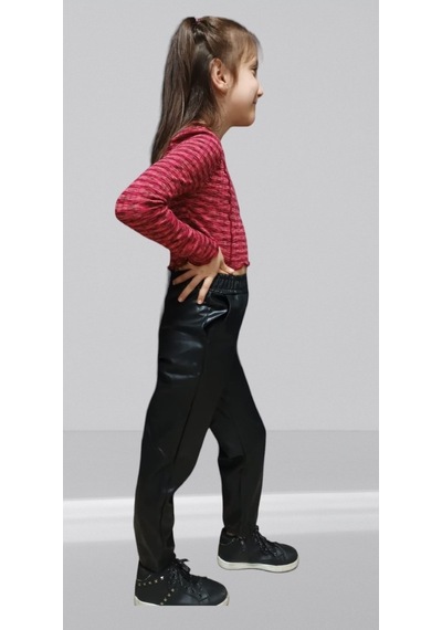 Uzun Kollu Kız Çocuk Crop Model Body 001