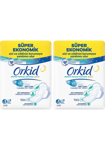 Extra Hassas Koruma Gece Süper Ekonomik Paket 28 Ped (14x2) Boy 3