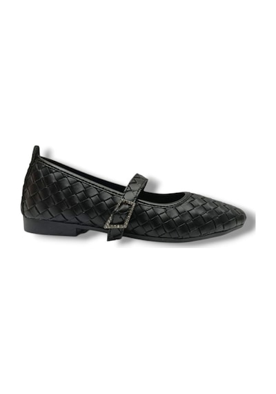 C-shoes Sg400-26 Örme Cilt Baretli Anatomik Kadın Babet Sıyah