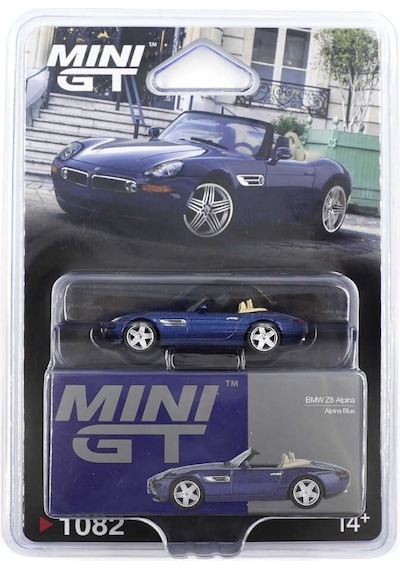 Mini Gt 1/64 Bmw Z8 Alpina Alpine Blue Diecast Model Araba Blister Mgt01082-bl Mavi