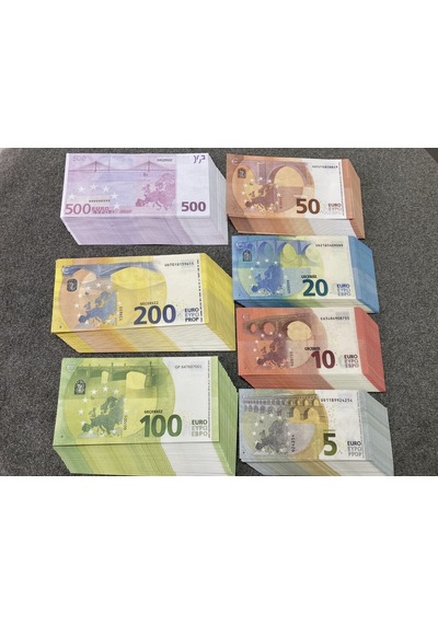 350 Adet Karışık Euro 5-10-20-50-100-200-500 Euro Geçersiz Eğlenc