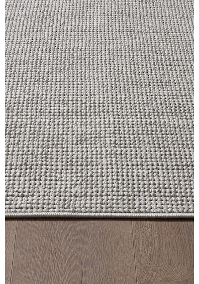 Mariesse Home Naturel Bukleli Yumuşak Dokulu Iskandinav Dokuma Halı E603 Gri