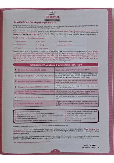 KPSS Türkçenin Kara Kutusu Tek Kitap Konu Özetli D.Çözümlü Ösym Arşiv Çıkmış Soru Bankası