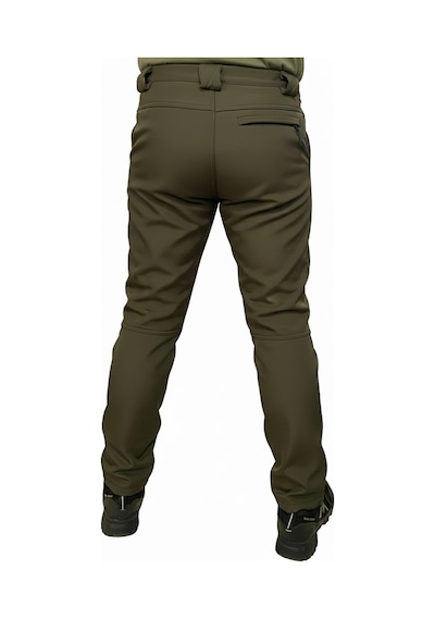 Mysia Outdoor Koyu Haki Soft Shell Pantolon İçi Polarlı Haki
