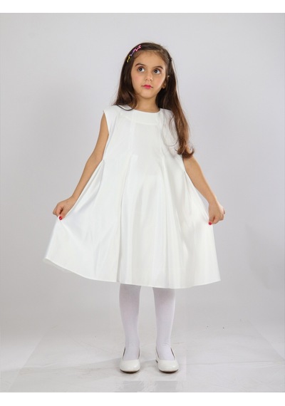 Xo Kids Kız Çocuk Elbise 6-10 Yaş 1619 Beyaz