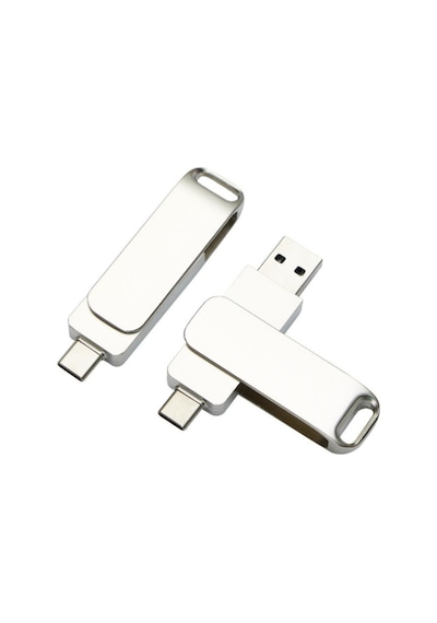 2 In 1 Çift Taraflı Type-c Usb 2.0 Metal Usb Bellek