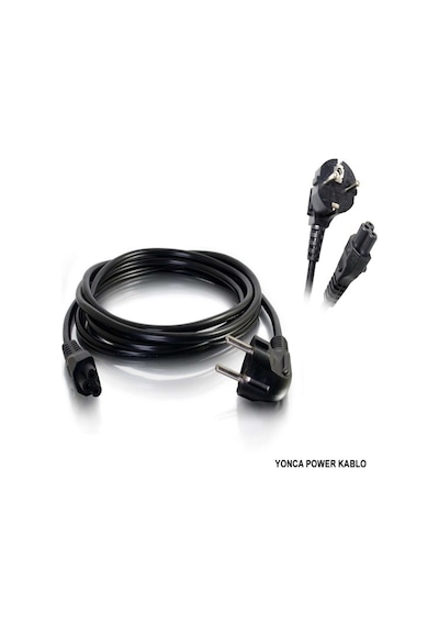 120 cm. Notebook Yonca Laptop 3 Girişli Adaptör POWER Güç Kablo