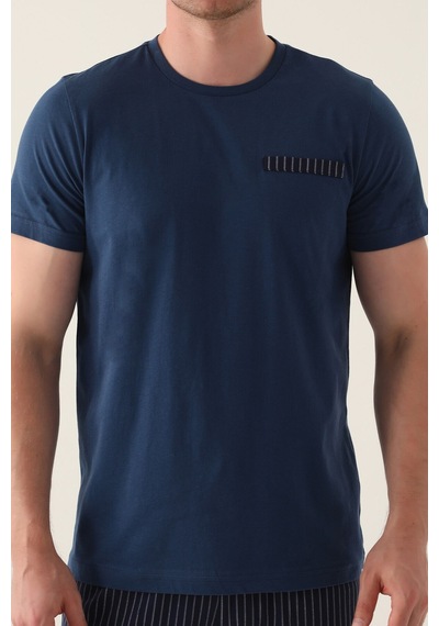 Arnetta Detail Koyu İndigo Erkek Pijama Takımı 5274-42761 İndigo