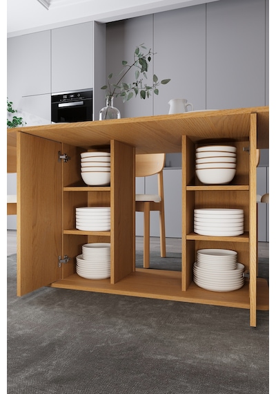 Modern Dolaplı 6 Kişilik Mutfak Yemek Masası Ve Sandalye %100 Mdf Mutfak Yemek Odası Masası Takımı Ymt06 Karına Modern Dolaplı 6 Kişilik Mutfak Yemek Masası Ve Sandalye %100 Mdf Mutfak Yemek Odası Masası Takımı Ymt06 Karına