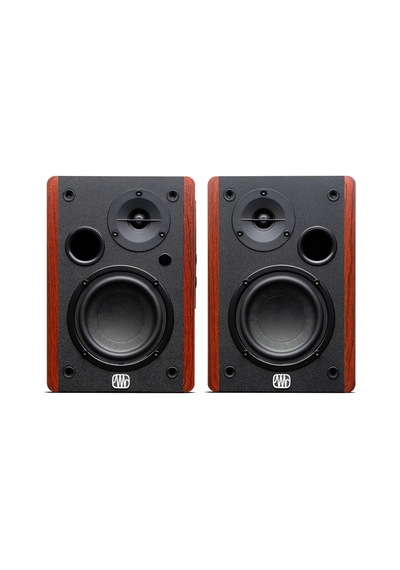Eris Accent - Aktif Kitaplık Hoparlör Çift 4 İnç Woofer, 1 İnç İpek Kubbe Tweeter, 60w Class D, Trs/rca/aux