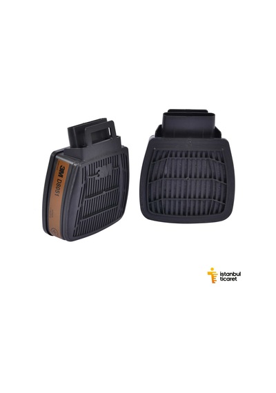 3M D8051 Secure Click Dual Flow A1 Gaz ve Buhar Filtresi (1 Çift)