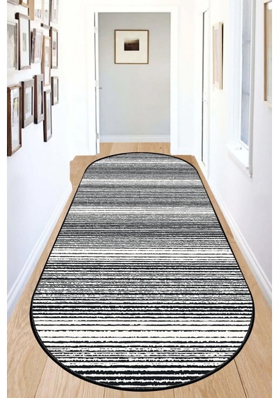 Chilai Home Slide Dark Oval Dekoratif Halı Djt Çok Renkli