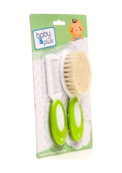 Baby Plus Doğal Kl Fırça & Tarak Seti