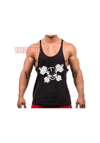 Tarzsokak Gym Tank Top Fitness Sporcu Atleti Gym6 Siyah