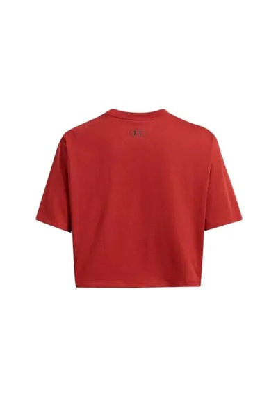 Under Armour Boxy Crop Logo Ss Kadın Spor Tişört Turuncu
