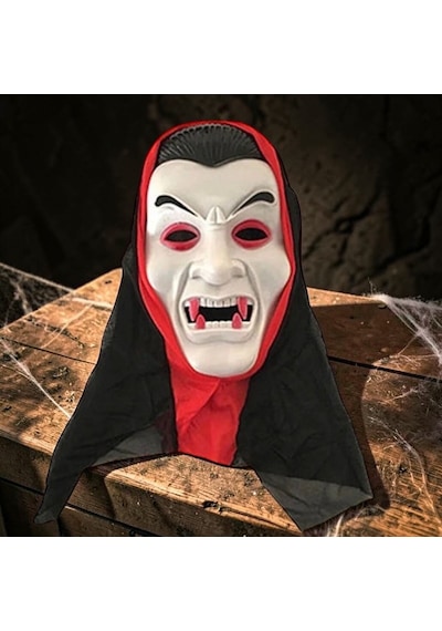 Tüllü Vampir Maskesi Cadılar Bayramı Korku Maskesi Vampıre Halloween Mask Eğlence Korku Maskesi Tüm Yaşlar
