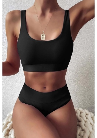 Angelsin Yüksek Bel Şık Bikini Altı 001