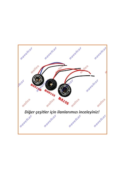 Maflen 1157 Bay15d Çift Duy Soket Ucu 3 Kablolu Dişi Duy-s1893