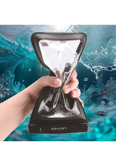 Universal Su Geçirmez Kılıf Lenyes Wb2002 Ip68 Sertifikalı Bıyun Askılı Max 6.7 İnç Siyah