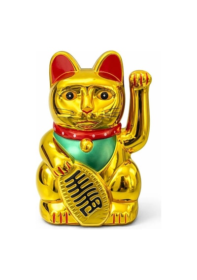 Pilli Sallanan Şans Kedisi - Maneki Neko Alk4525 Standart