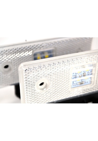 2 Adet 12v Beyaz Reflektör Dikdörtgen Ledli Side Marker Lamba