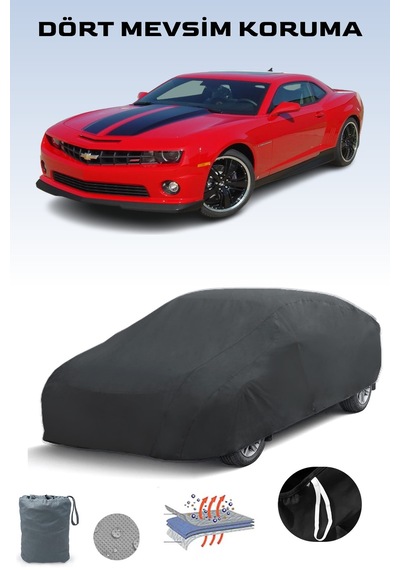 Siyah Chevrolet Camaro 5 Araba Brandası, Oto Örtüsü, Araba Çadırı Siyah