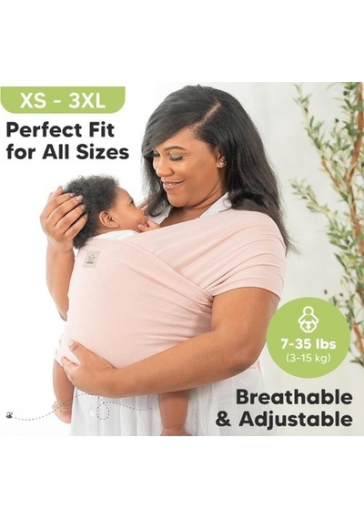 Keababies Bebek Taşıyıcısı, Nefes Alabilir, Ergonomik ve Eller Serbest Sarma Taşıyıcı Portbebe