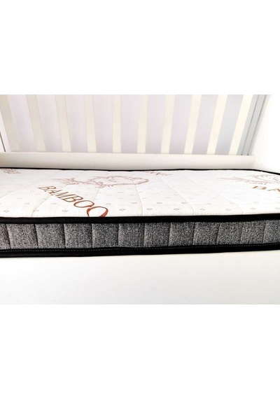 60 120 Soft Bamboo Bebek Yatağı Beyaz