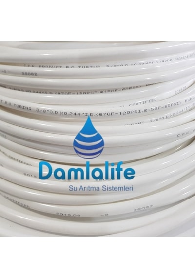 Su Arıtma Hortumu 3/8 10 Mm Filtre Hortumu Nsf Onaylı (5 Metre)