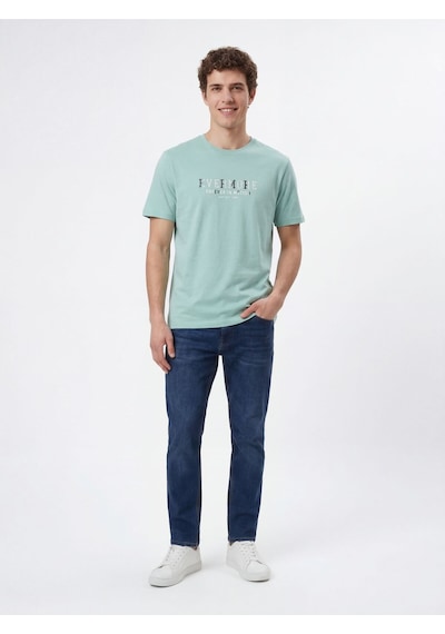 Regular Fit Erkek Tshirt K.kol Mint Yeşili