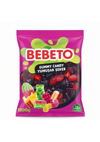 Jelibon 12 Li Paket Meyve Aromalı 1 Kg Böğürtlen