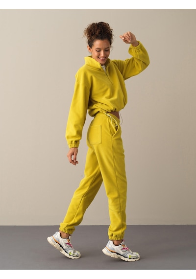 Xint Sarı Oversize Sweat Pantolon 470365