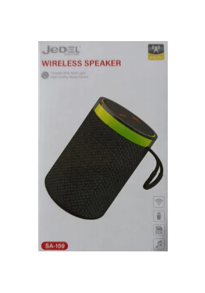 Jedel Sa-159 Taşınabilir Yükses Sesli Rgb Ledli Bluetooth Speaker Modlu Işık