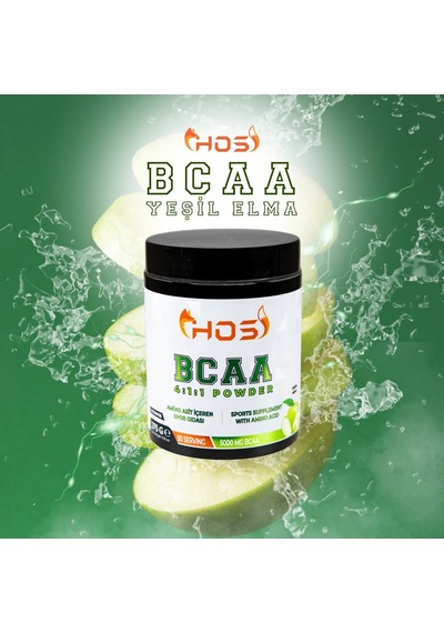 Hos Bcaa Yeşil Elma Amino Asit İçeren Spor Gıdası 275 G