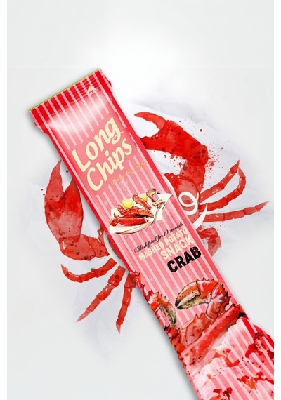 Yengeç Aromalı Uzun Patates Cipsi 75 Gr Deniz Ürünlü Çıtır Uzun Patates Cipsi