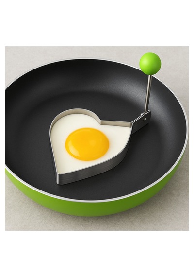 Metal Yıldız Omlet Ve Krep Kalıbı Yapışmaz Şekilli Yumurta Pişirme Kalıbı Bej