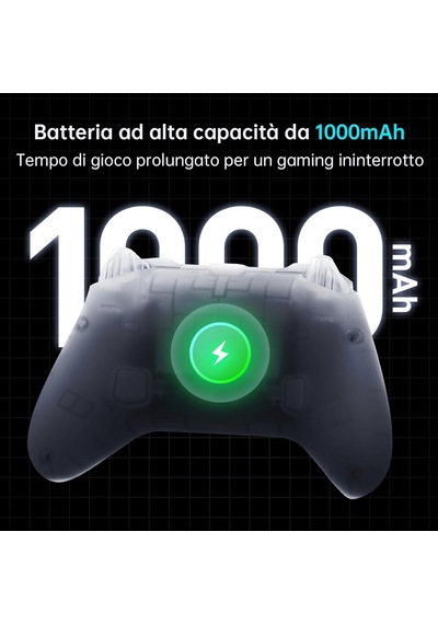 G3v2 Bluetooth Controller For Pc/switch/ıos/android, Hall Effect Joysticks, Rgb Lighting Gaming Controller,2 Programmable Buttons,1000mah Battery With Charging Station, Blue Diğer