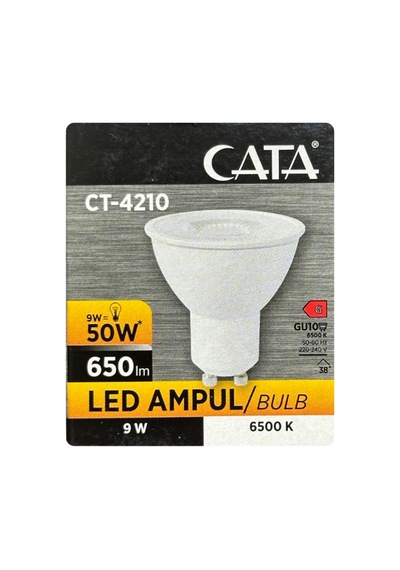 9w 50w Beyaz Işık 6500k Dim Edilebilir Gu10 Duylu Led Spot Ampul, 5 Adet Diğer