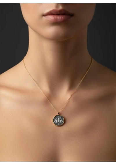 G&a Jewels - Lotusun Uyanışı - 925 Ayar Oksitli Yaldız Altın Kaplama Gümüş Kolye Altın - Gümüş 40+5 Cm G&a Jewels - Lotusun Uyanışı - 925 Ayar Oksitli Yaldız Altın Kaplama Gümüş Kolye Altın - Gümüş 40+5 Cm