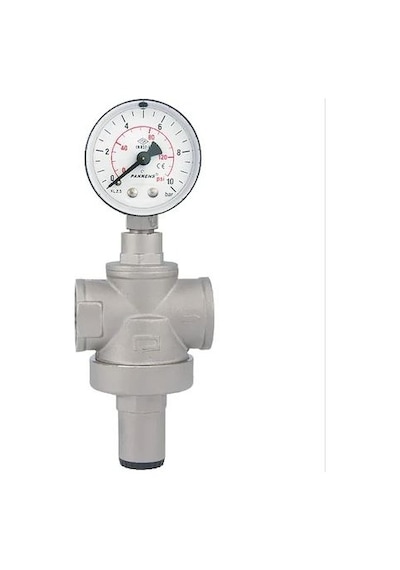 Pakkens 1/2'' Basınç Düşürücü. Basınç Regülatörü Manometreli 15 B