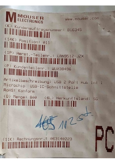 Lan9512-jzx Mıcrochıp21 Entegre 3 Adet