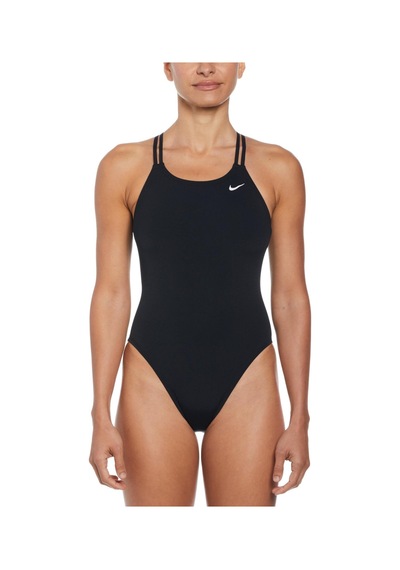 Nike Swim Hydrastrong Solid Kadın Spiderback Siyah Tek Parça Mayo-15081
