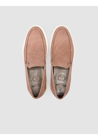 Cabani Taba Nubuk Erkek Loafer Ayakkabı Taba